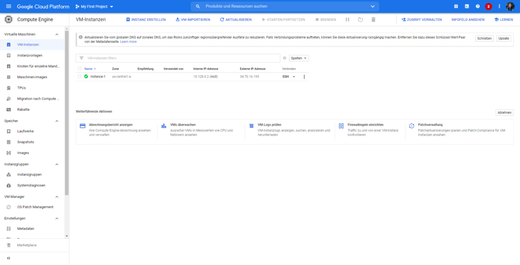 Google Cloud - Compute Engine - Overview Virtual Machines